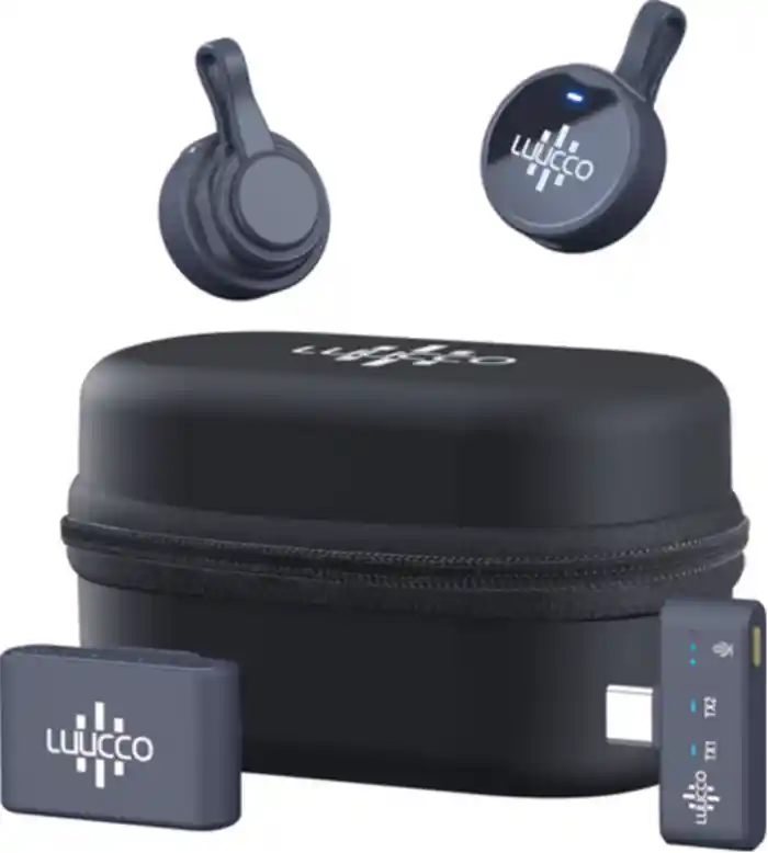 LUUCCO AirWave Pro – Wireless Lavalier Microphone Combo